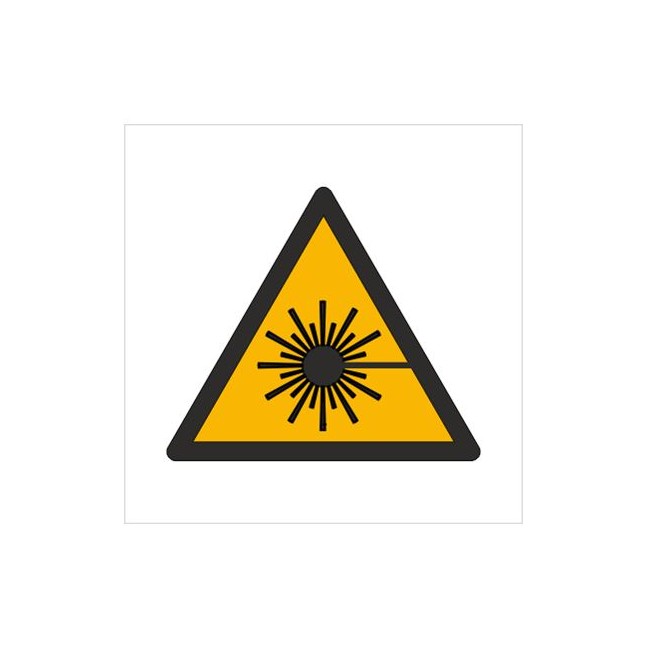 Znak ostrzeżenie przed wiązką laserową (W04)