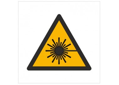 Znak ostrzeżenie przed wiązką laserową (W04)