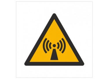 Znak ostrzeżenie przed promieniowaniem niejonizującym (W05)