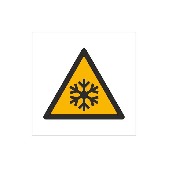 Znak ostrzeżenie przed niską temperaturą / warunkami zamarzania (W10)