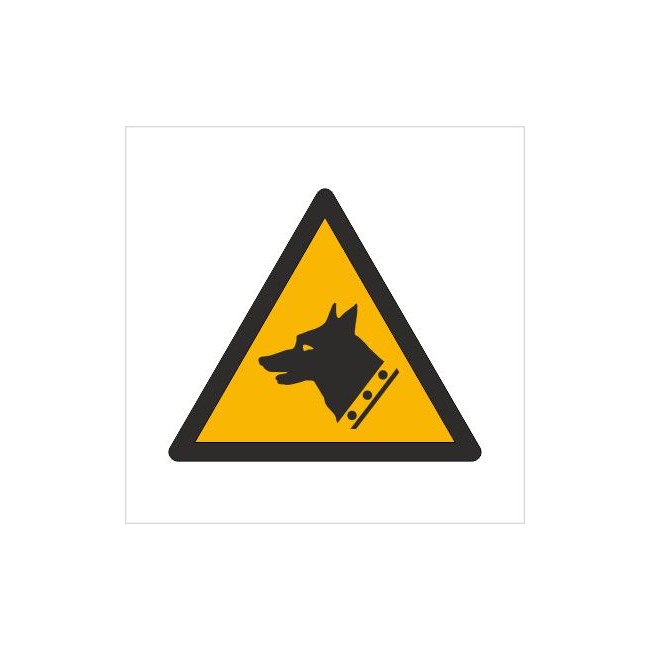 Znak ostrzeżenie przed złym psem (W13)