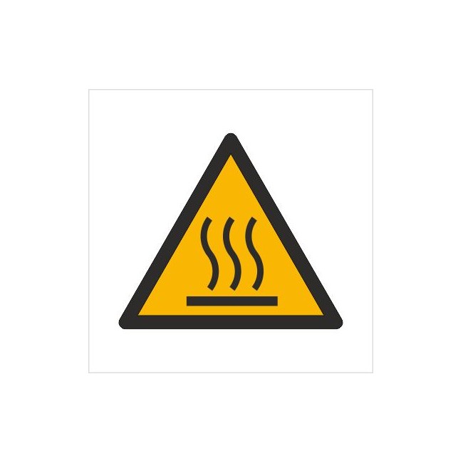 Znak ostrzeżenie przed gorącą powierzchnią (W17)