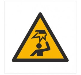 Znak ostrzeżenie przed uszkodzeniem głowy (W20)
