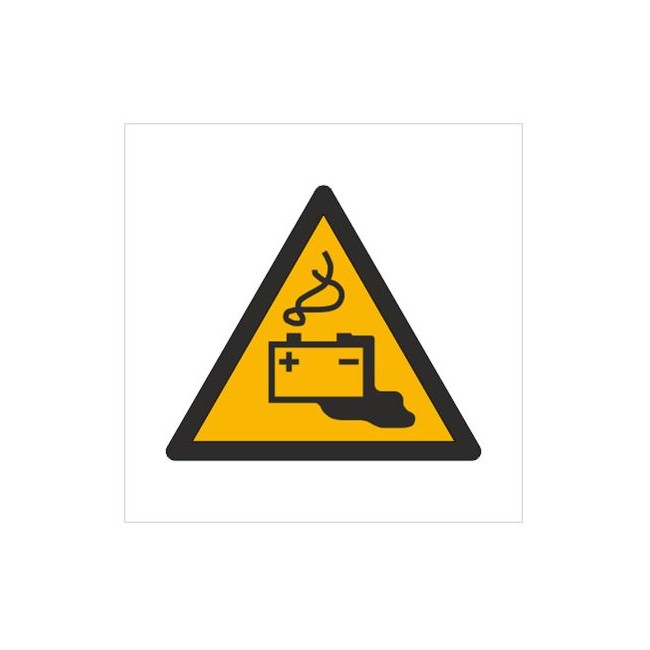 Znak ostrzeżenie przed ładowaniem baterii (W26)