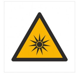 Znak ostrzeżenie przed promieniowaniem optycznym (W27)