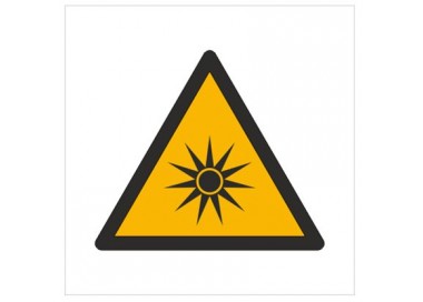Znak ostrzeżenie przed promieniowaniem optycznym (W27)