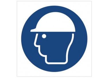 Znak nakaz stosowania ochrony głowy (M14)